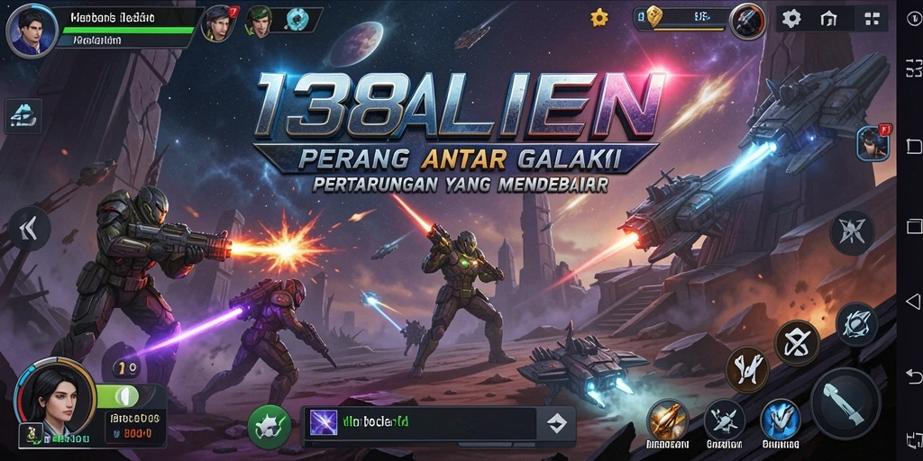 Screenshot 138ALIEN menampilkan pertarungan seru antar karakter alien.