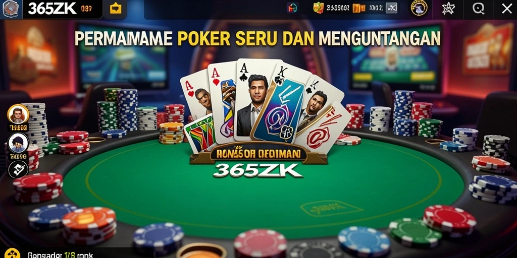 Tangkapan layar gameplay seru dari aplikasi poker 365ZK.
