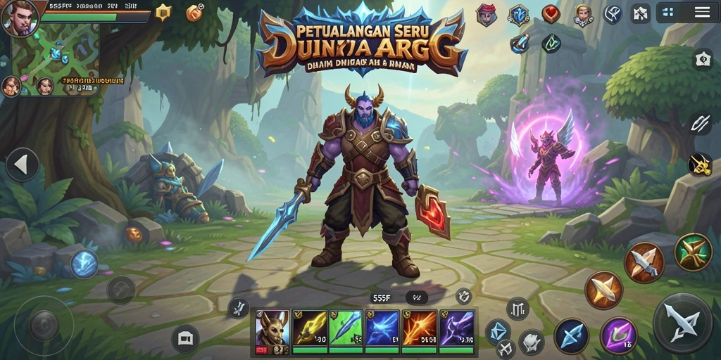 Tampilan gameplay ARPG yang seru dan mendebarkan.