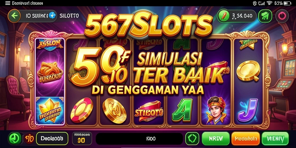 Screenshot gameplay 567SLOTS menampilkan pengalaman slot yang imersif.