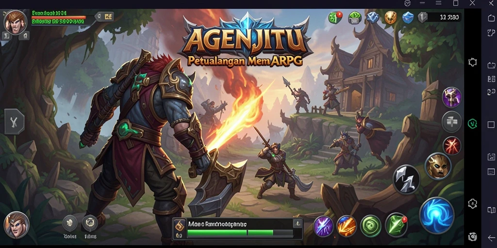 Tampilan menakjubkan dari gameplay ARPG AGENJITU.