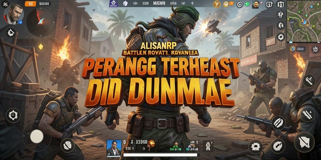 Tangkapan layar gameplay seru di ALISANRP Battle Royale.