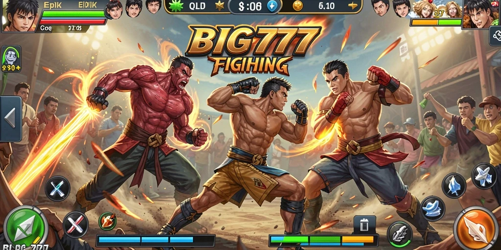 Tampilan gameplay siap-siap memukau di arena Fighting.
