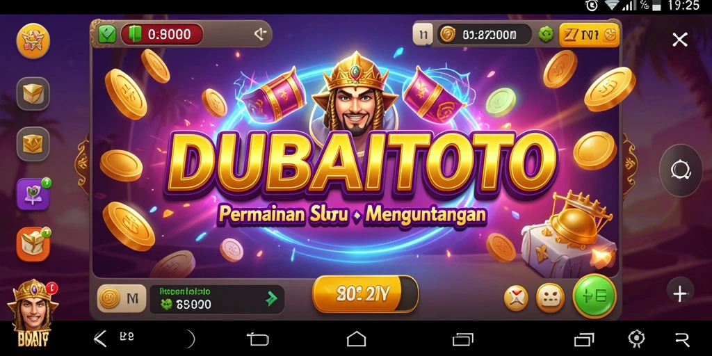 Tampilan gameplay DUBAITOTO yang menampilkan keseruan slot.