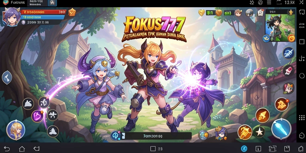 Tampilan gameplay <strong>FOKUS777</strong> yang memukau dan penuh aksi anime.