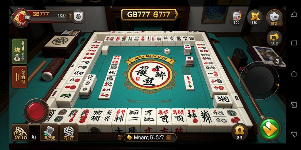 Tampilan gameplay Mahjong yang menarik dan interaktif.