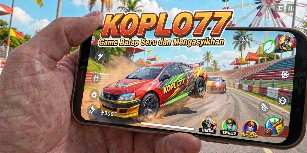 Tampilan gameplay balap KOPLO77 yang seru dan menegangkan.