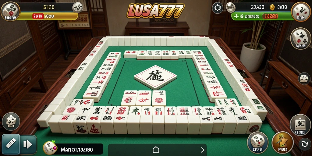 Screenshot LUSA777 menampilkan permainan Mahjong yang seru dan menantang.