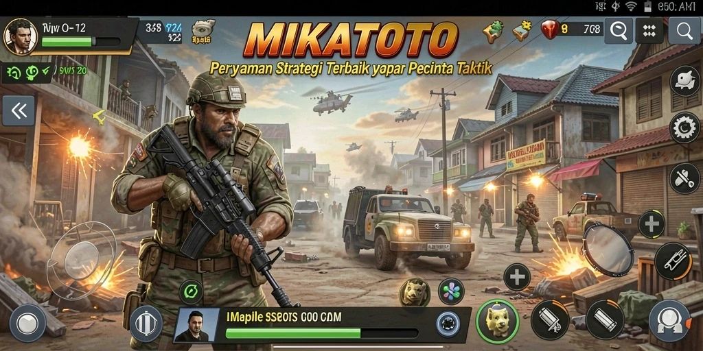 Tampilan menarik dari gameplay strategi MIKATOTO.