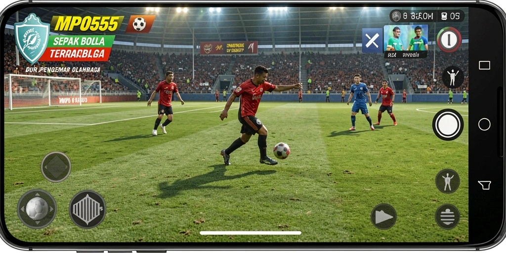 Tampilan gameplay seru dalam <strong>MPO555</strong> yang menunjukkan aksi di lapangan.