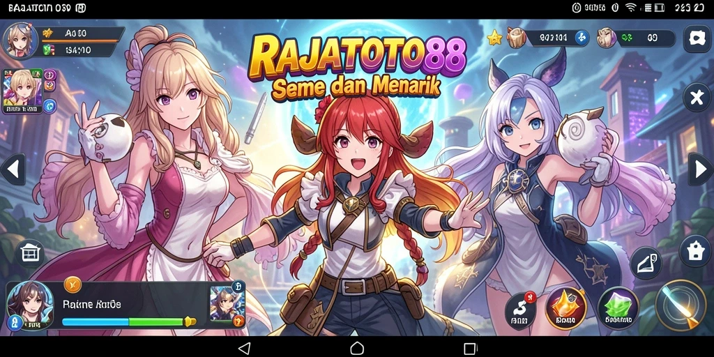 Screenshot menampilkan aksi seru dalam gameplay Anime.