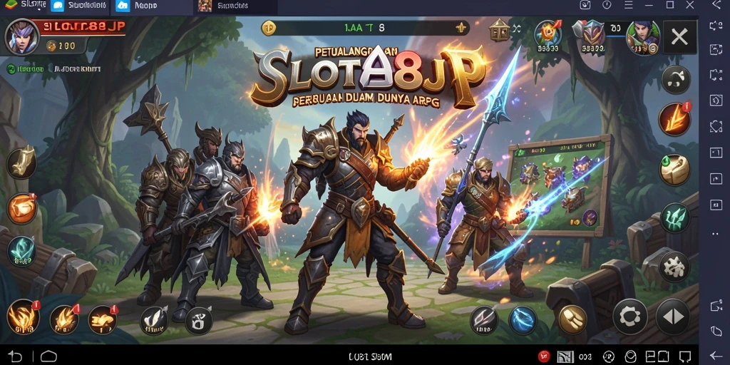 Tampilan menarik dari gameplay ARPG di SLOT88JP.