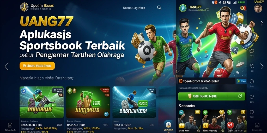 Tampilan gameplay Sportsbook UANG77 dengan berbagai pilihan taruhan.