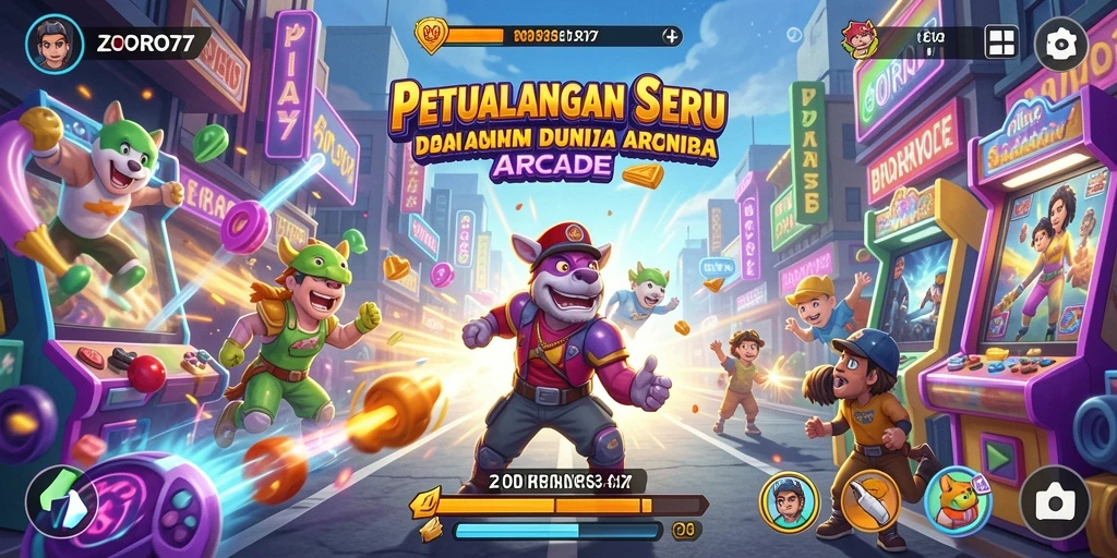 Tangkapan layar gameplay seru ZORO77 dalam aksi Arcade.